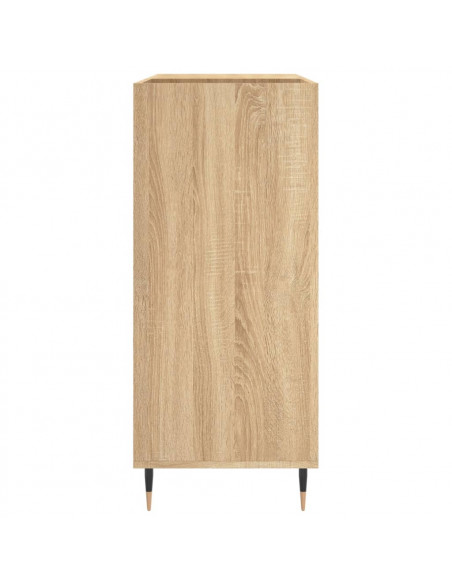 Mobile Porta Dischi Rovere Sonoma 84,5x38x89 Legno Multistrato