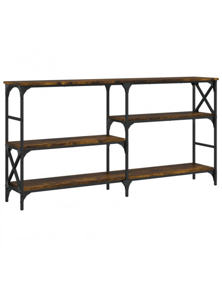 Tavolo Consolle Rovere Fumo 150x29x76,5 cm in Legno Multistrato