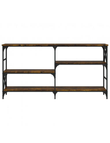 Tavolo Consolle Rovere Fumo 150x29x76,5 cm in Legno Multistrato