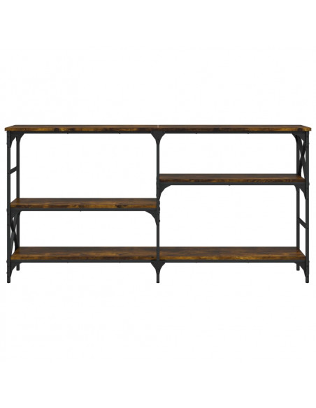 Tavolo Consolle Rovere Fumo 150x29x76,5 cm in Legno Multistrato