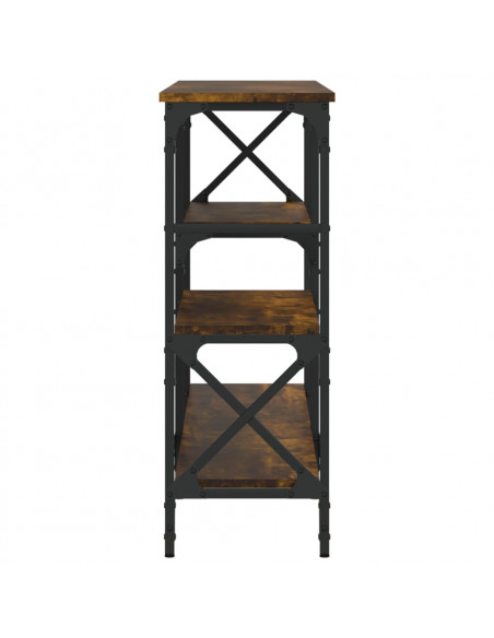 Tavolo Consolle Rovere Fumo 150x29x76,5 cm in Legno Multistrato