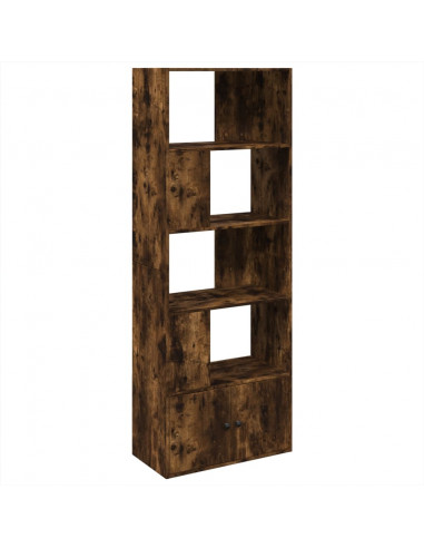 Libreria Rovere Fumo 70x36x189 cm in Legno Multistrato
