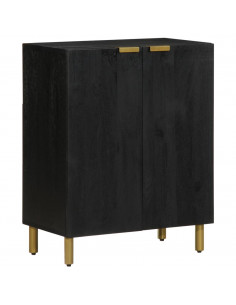 Credenze 3 pz Nere in Legno Multistrato 2