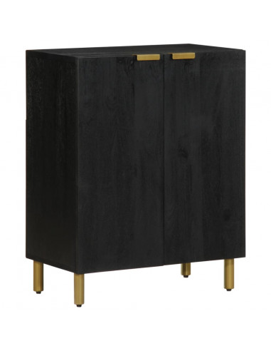 Credenze 3 pz Nere in Legno Multistrato