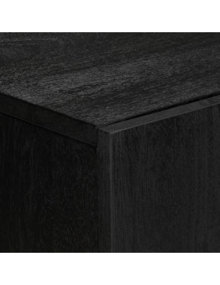 Credenze 3 pz Nere in Legno Multistrato