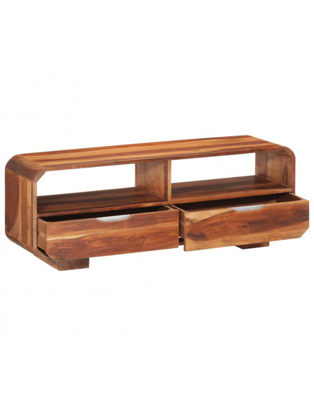 Mobile Porta TV 110x30x40 cm in Legno Massello di Acacia