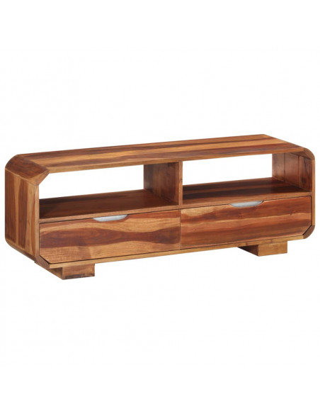 Mobile Porta TV 110x30x40 cm in Legno Massello di Acacia