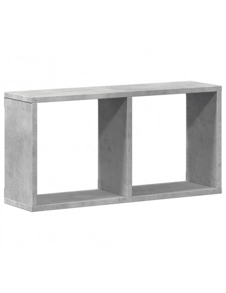 Mobile a Parete 60x16x30 cm Grigio Cemento in Legno Multistrato