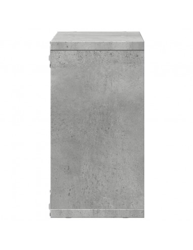 Mobile a Parete 60x16x30 cm Grigio Cemento in Legno Multistrato