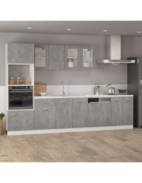 Pannello Lavastoviglie Grigio Cemento 59,5x3x67 cm Multistrato