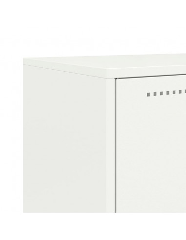 Credenza Bianca 68,5x38,5x107 cm in Acciaio