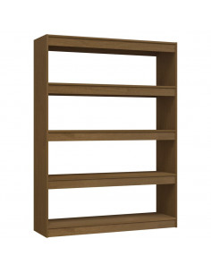 Libreria/Divisorio Marrone Miele 100x30x135,5 cm Legno di Pino 2