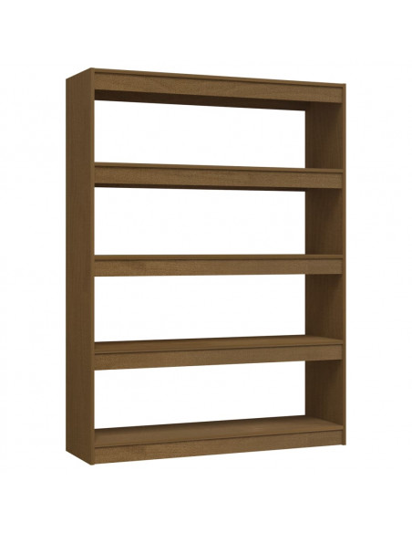 Libreria/Divisorio Marrone Miele 100x30x135,5 cm Legno di Pino
