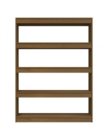 Libreria/Divisorio Marrone Miele 100x30x135,5 cm Legno di Pino