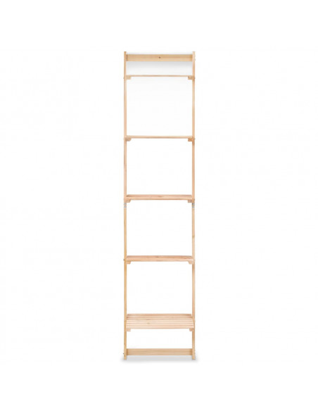 Scala Portaoggetti a Parete in Legno di Cedro 41,5x30x176 cm