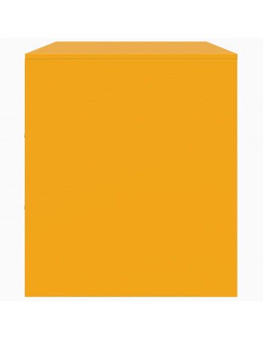 Mobili TV 2 pz Giallo Senape 67x39x44 cm in Acciaio