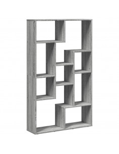 Libreria Grigio Sonoma 72x20x120 cm in Truciolato 2