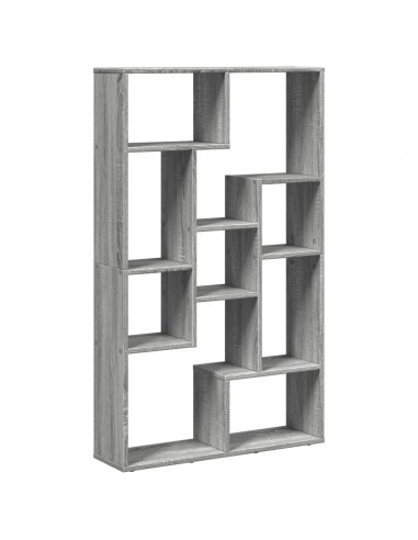 Libreria Grigio Sonoma 72x20x120 cm in Truciolato