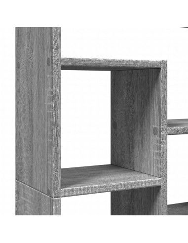 Libreria Grigio Sonoma 72x20x120 cm in Truciolato