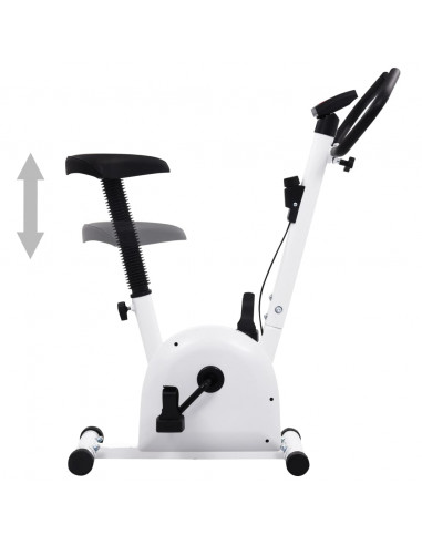 Cyclette Ellittica con Cinghia di Resistenza Bianca