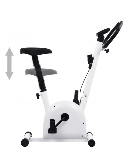 Cyclette Ellittica con Cinghia di Resistenza Bianca