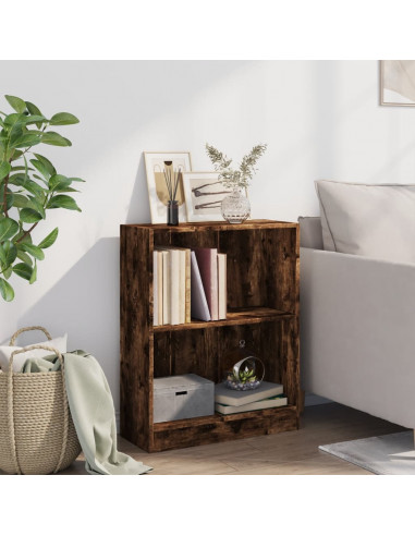 Libreria Rovere Fumo 60x24x76 cm in Legno Multistrato
