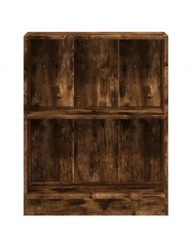 Libreria Rovere Fumo 60x24x76 cm in Legno Multistrato