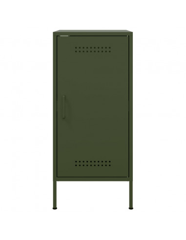 Credenze 2pz Verde Oliva 36x39x79 cm Acciaio Laminato a Freddo