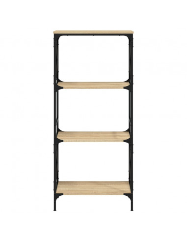 Libreria 4 Ripiani Rovere Sonoma 59x35x132 cm Legno Multistrato