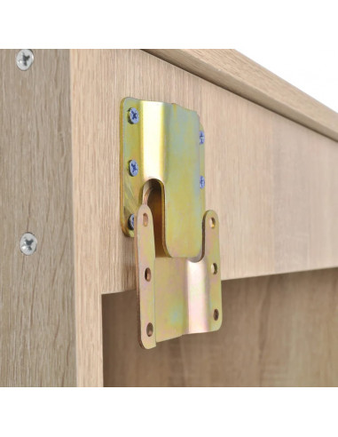 Set Mobili da Bagno con Lavabo 7 pz Beige