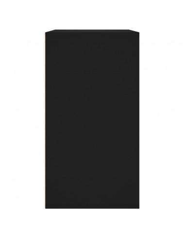 Armadietto per Cosmetici Nero 80x40x75 cm in Legno Multistrato