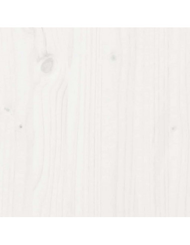 Giroletto senza Materasso Bianco 200x200 cm Legno Massello Pino