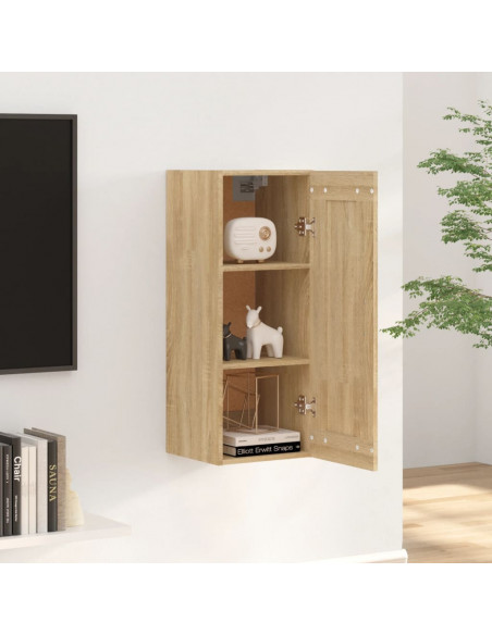 Armadietto a Muro Rovere Sonoma 35x34x90cm in Legno Multistrato