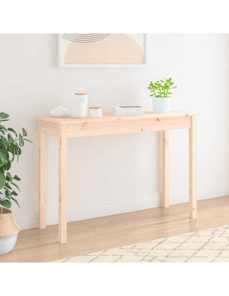 Tavolo Consolle 110x40x75 cm in Legno Massello di Pino