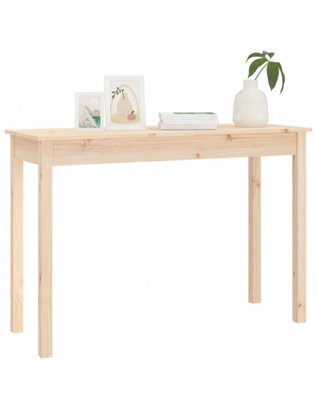 Tavolo Consolle 110x40x75 cm in Legno Massello di Pino