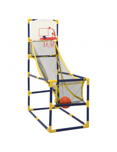 Set Gioco di Basket Arcade con Palla e Pompa 45x86x127 cm