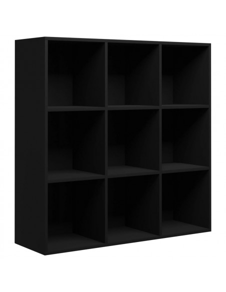 Libreria Nera 98x29x97,5 cm in Legno Multistrato