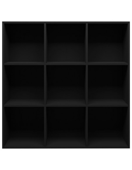 Libreria Nera 98x29x97,5 cm in Legno Multistrato
