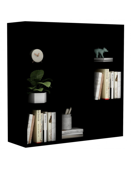 Libreria Nera 98x29x97,5 cm in Legno Multistrato
