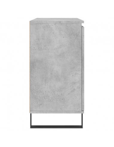 Credenza Grigio Cemento 104x35x70 cm in Legno Multistrato