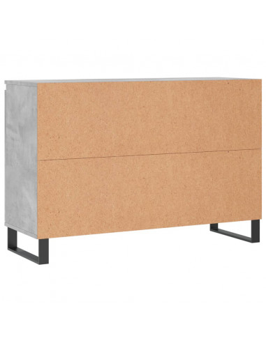 Credenza Grigio Cemento 104x35x70 cm in Legno Multistrato