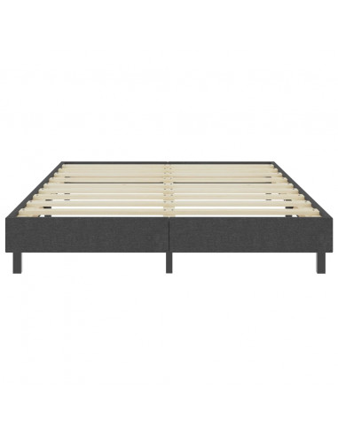 Letto a Molle Grigio in Tessuto 160x200 cm