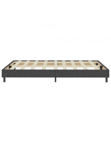 Letto a Molle Grigio in Tessuto 160x200 cm