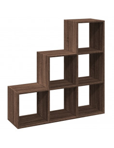 Libreria Divisorio 3Ripiani Rovere Marrone 99x29x99 Truciolato 2