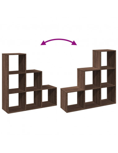 Libreria Divisorio 3Ripiani Rovere Marrone 99x29x99 Truciolato