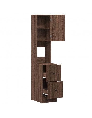 Mobile da Cucina Rovere Marrone 35x50x180 cm Legno Multistrato