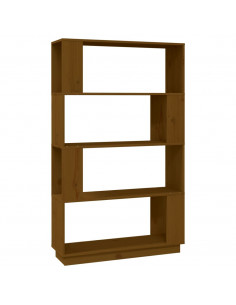 Libreria/Divisorio Miele 80x25x132 cm Legno Massello 2