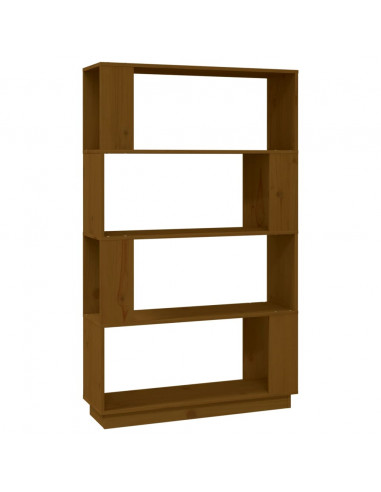 Libreria/Divisorio Miele 80x25x132 cm Legno Massello