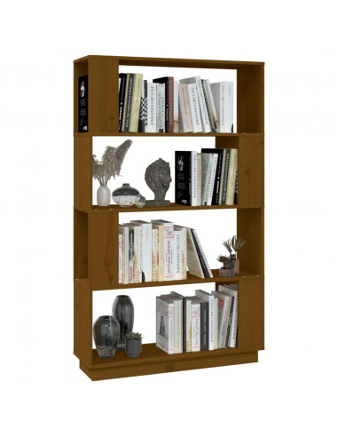 Libreria/Divisorio Miele 80x25x132 cm Legno Massello