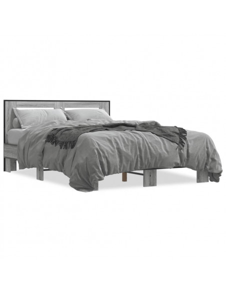 Giroletto Grigio Sonoma 120x200 cm in Legno Multistrato Metallo
